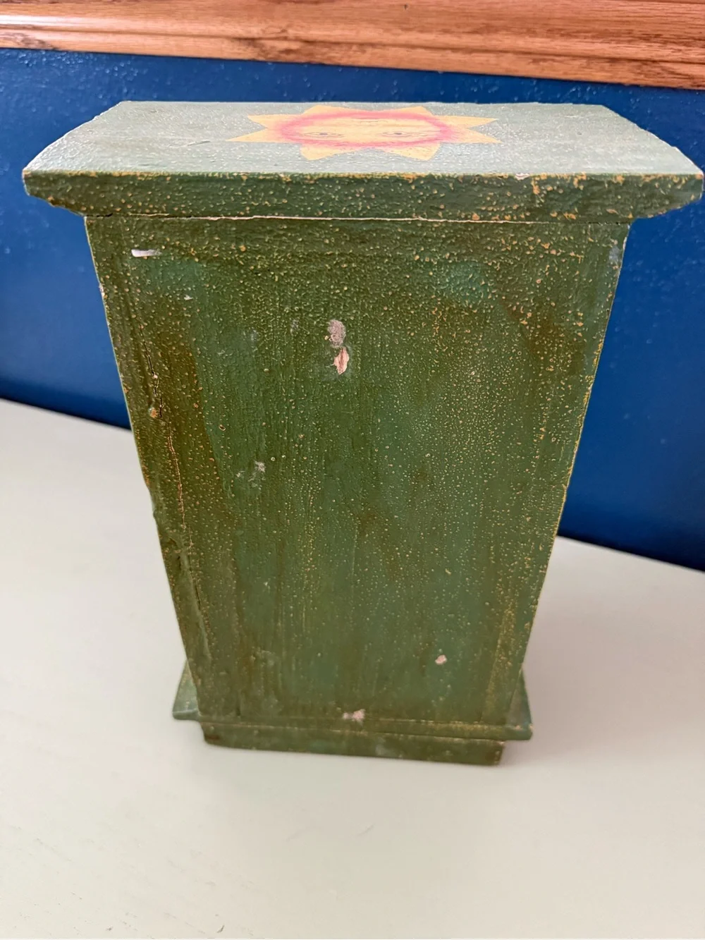 Vintage Celestial 7-Drawer Hand Painted Chest Jewelry Armoire Trinket Storage